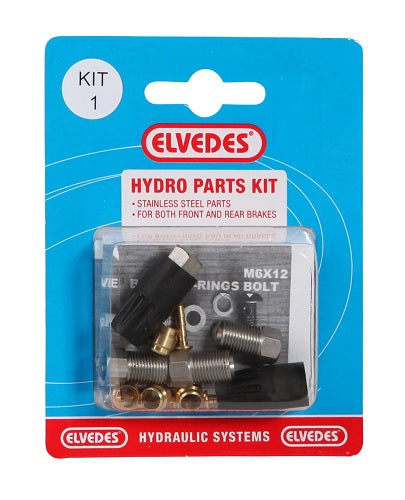 Elvedes Hydraulische onderdelen kit 1 M8 + M8 RVS voor