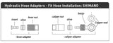 Adapter Set fir hydraulesch Brems Pipe passend Shimano Bh90