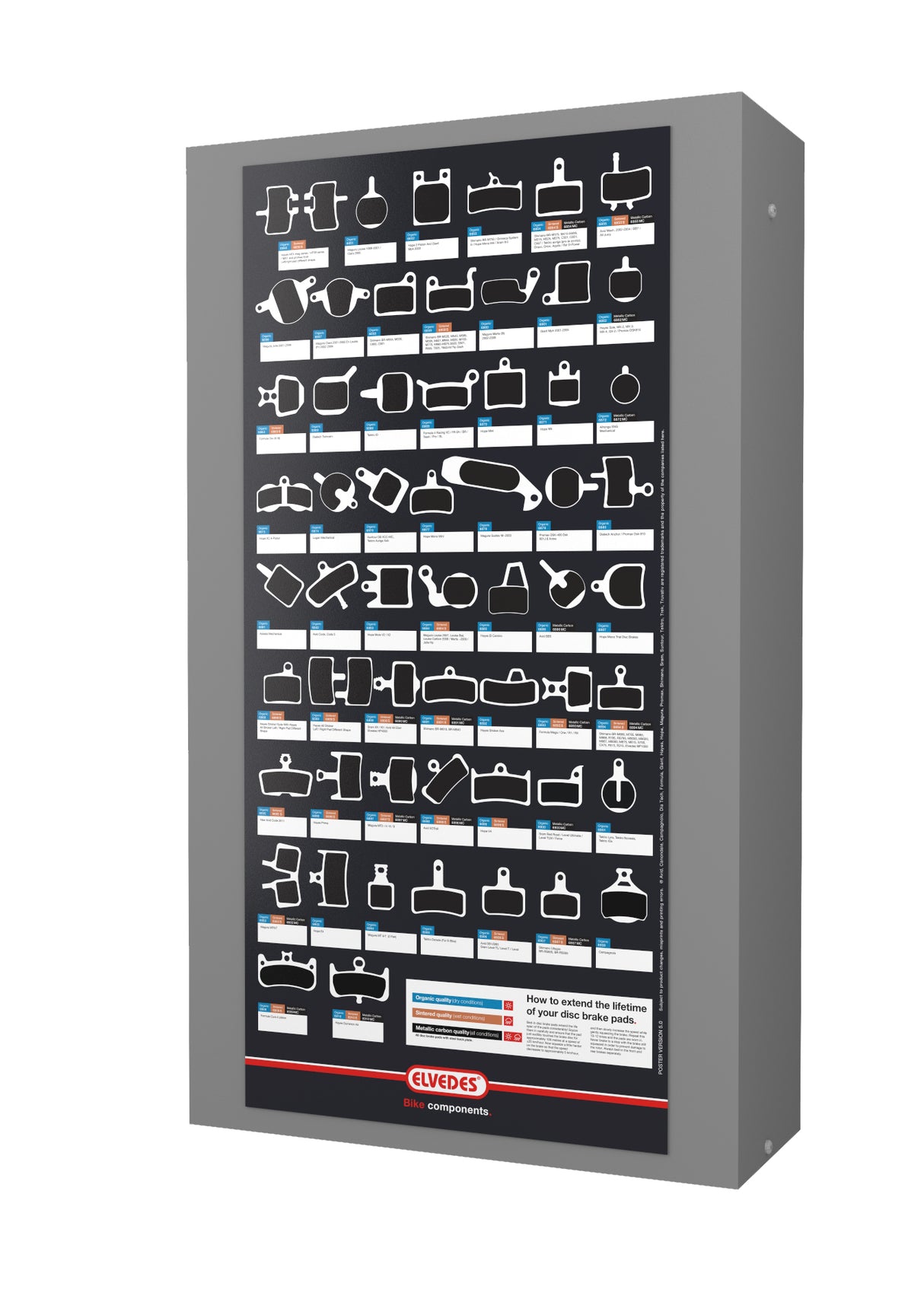 Skivbromsblock Display Elvedes Discovery Starter Kit - fylld