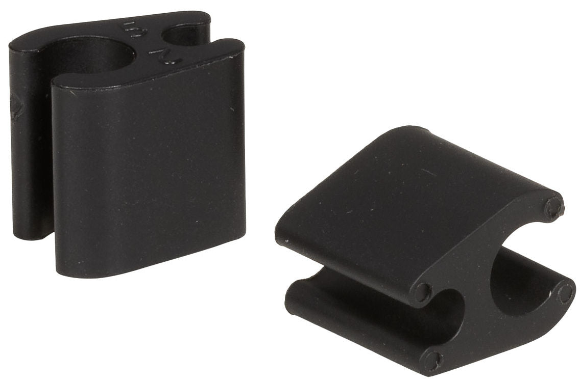 Elvedes Cable Clips Duo PVC 4,1 mm + 4,1 mm noir (50 pièces)