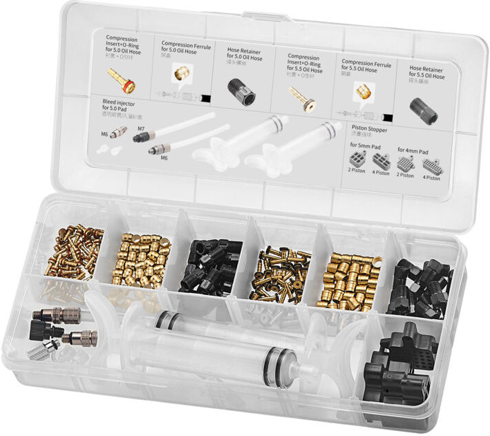 Discbrems -Service -Kit für 5,0 5,5 mm Bremsleitungen