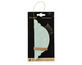 Pendentif de Noël Decoris en papier 100% FSC dia11x15cm vert