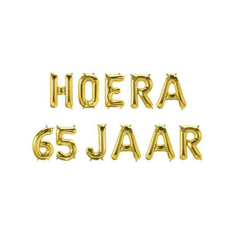 Paperdreams folieballonggirland - hurra 65 år