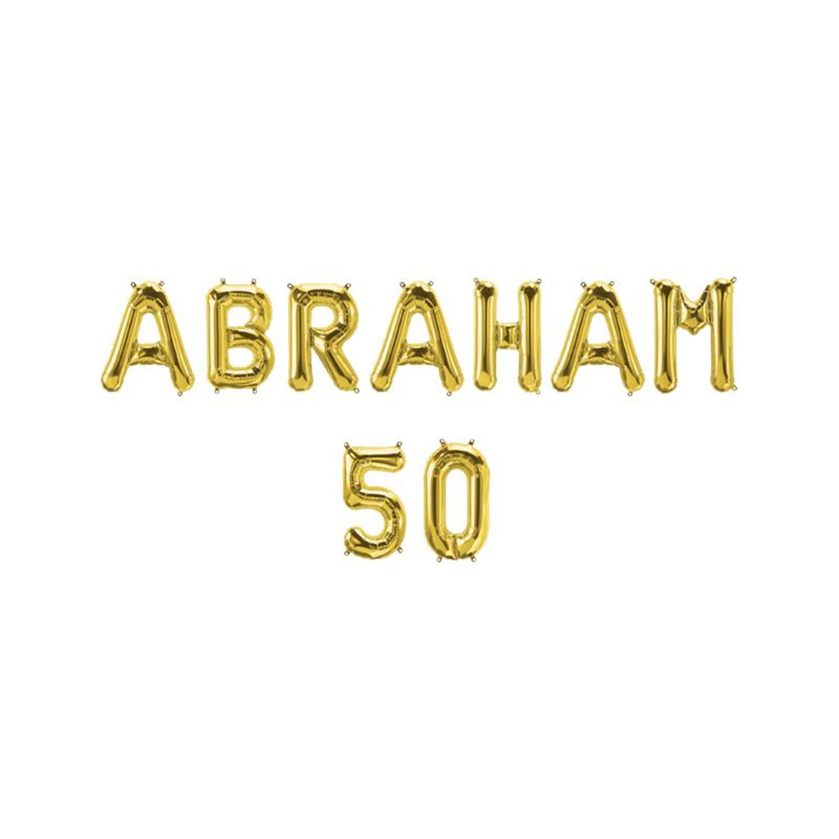 Paperdreams foil balloon letter garland - abraham 50