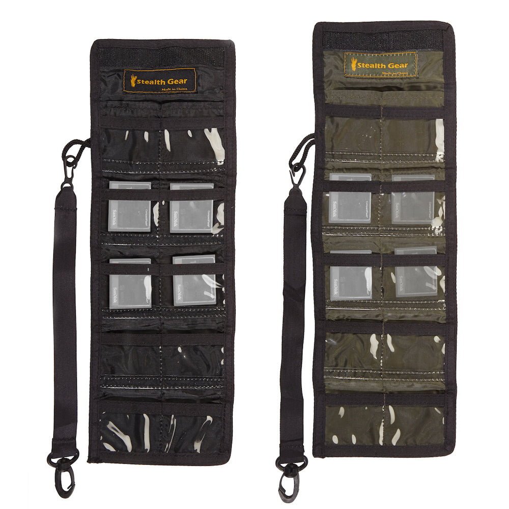 Stealth Gear Compact Flash -kortin säilytyspussi hiiltä