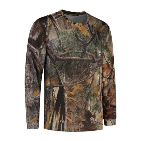 Stealth Gear T-shirt långärmad camo skogsstorlek s