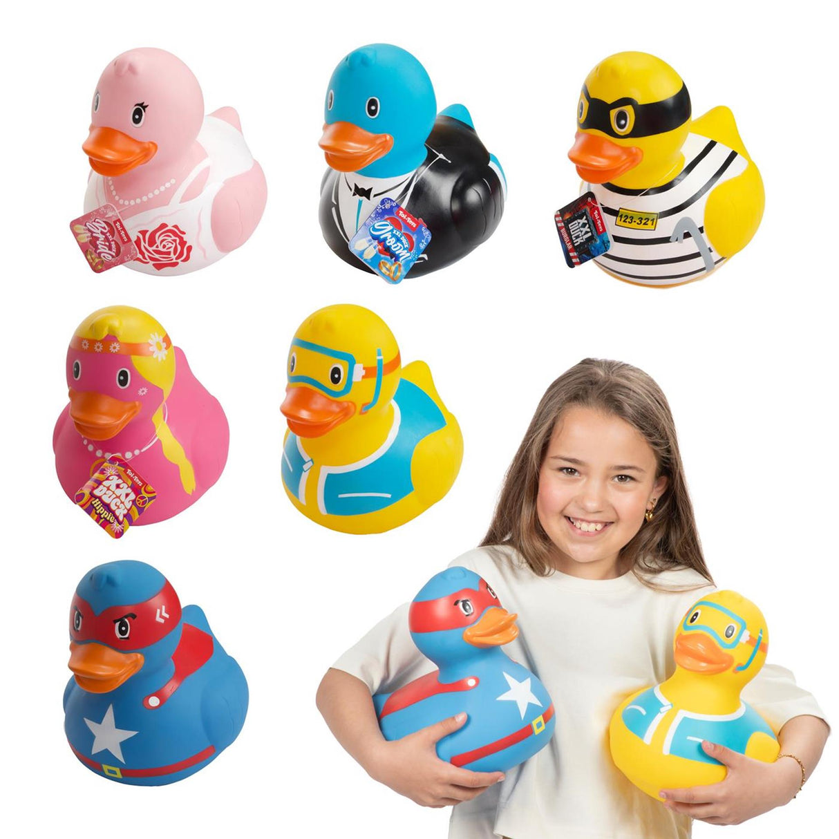 Bath duck xxl 22 cm 6 assorted | 2 pcs