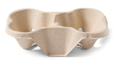 Depa cup carrier 2-cups biodore pulp (50 pieces)