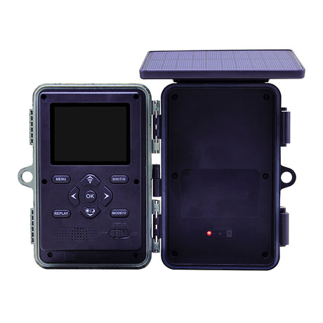 Fotocamera per la fauna selvatica WiFi 4K solare con doppia camma per nightjar Stealth Gear