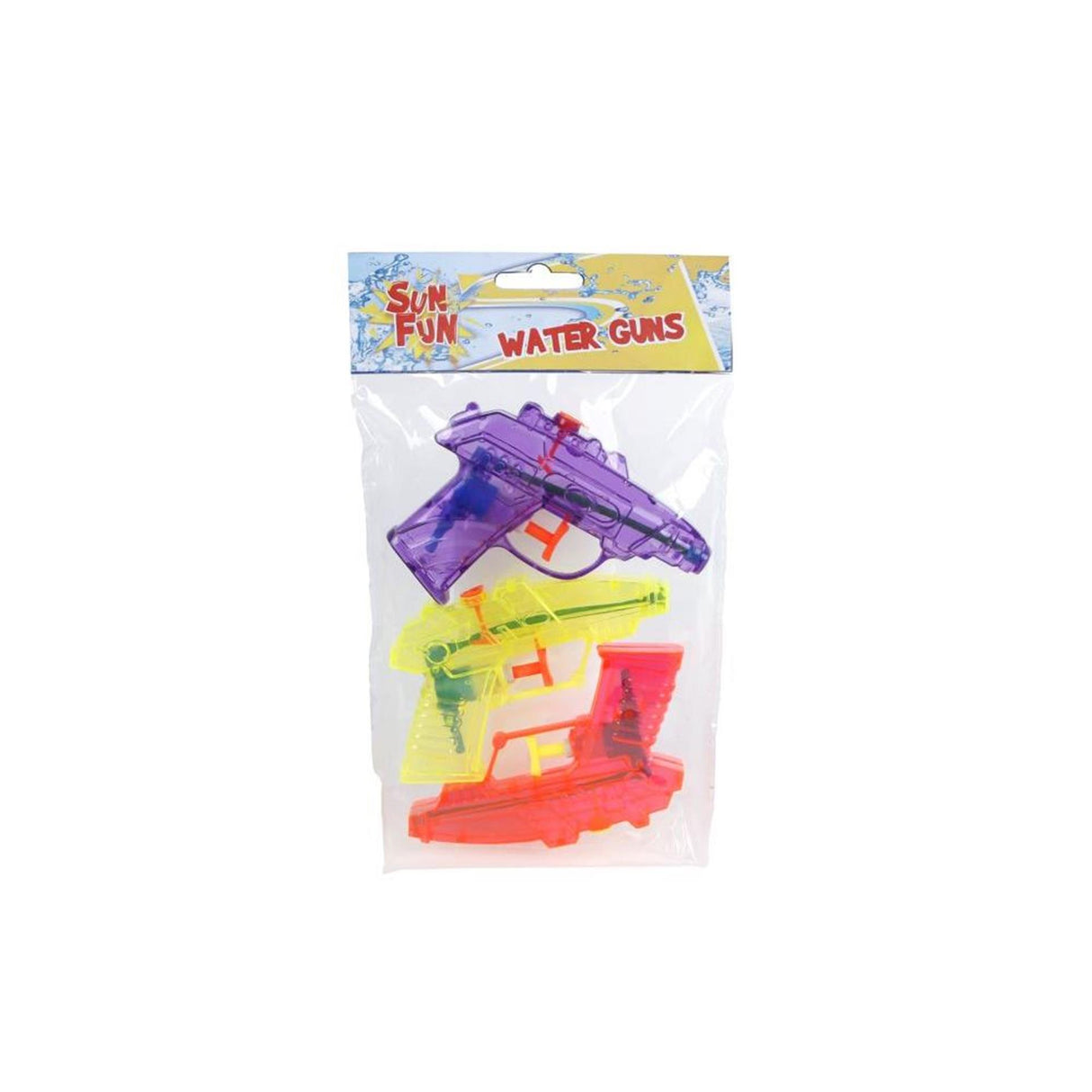 Sun fun water pistols 11.5cm 3-pc