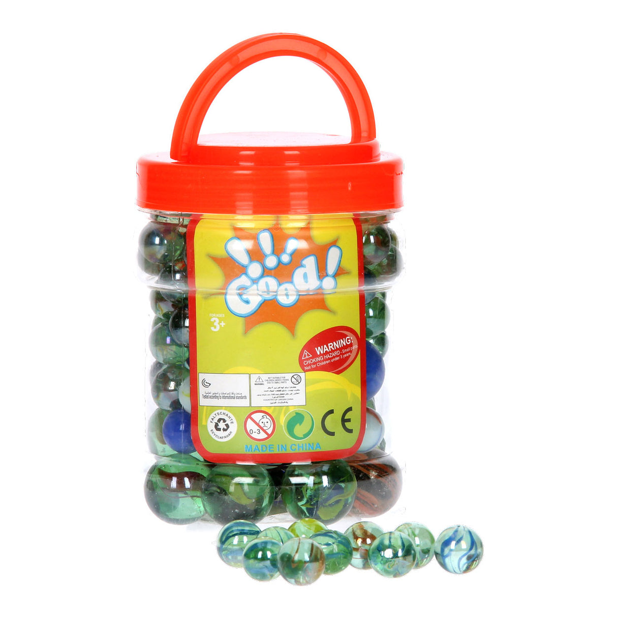 Marbles in pot, 1 kg