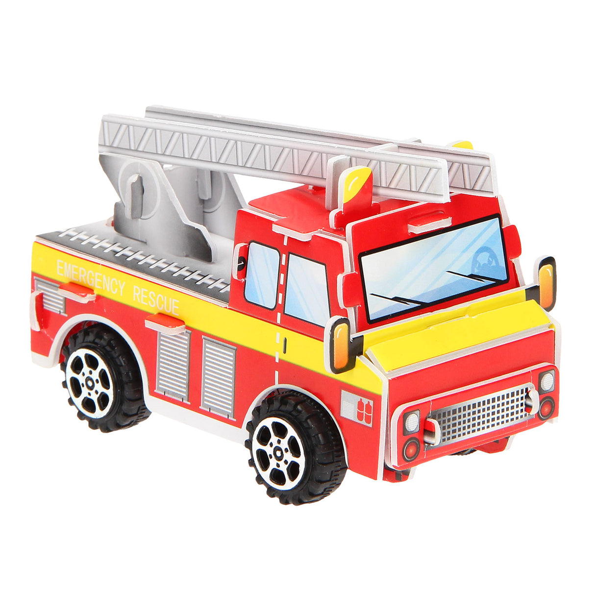 Camion de pompiers de puzzle 3d