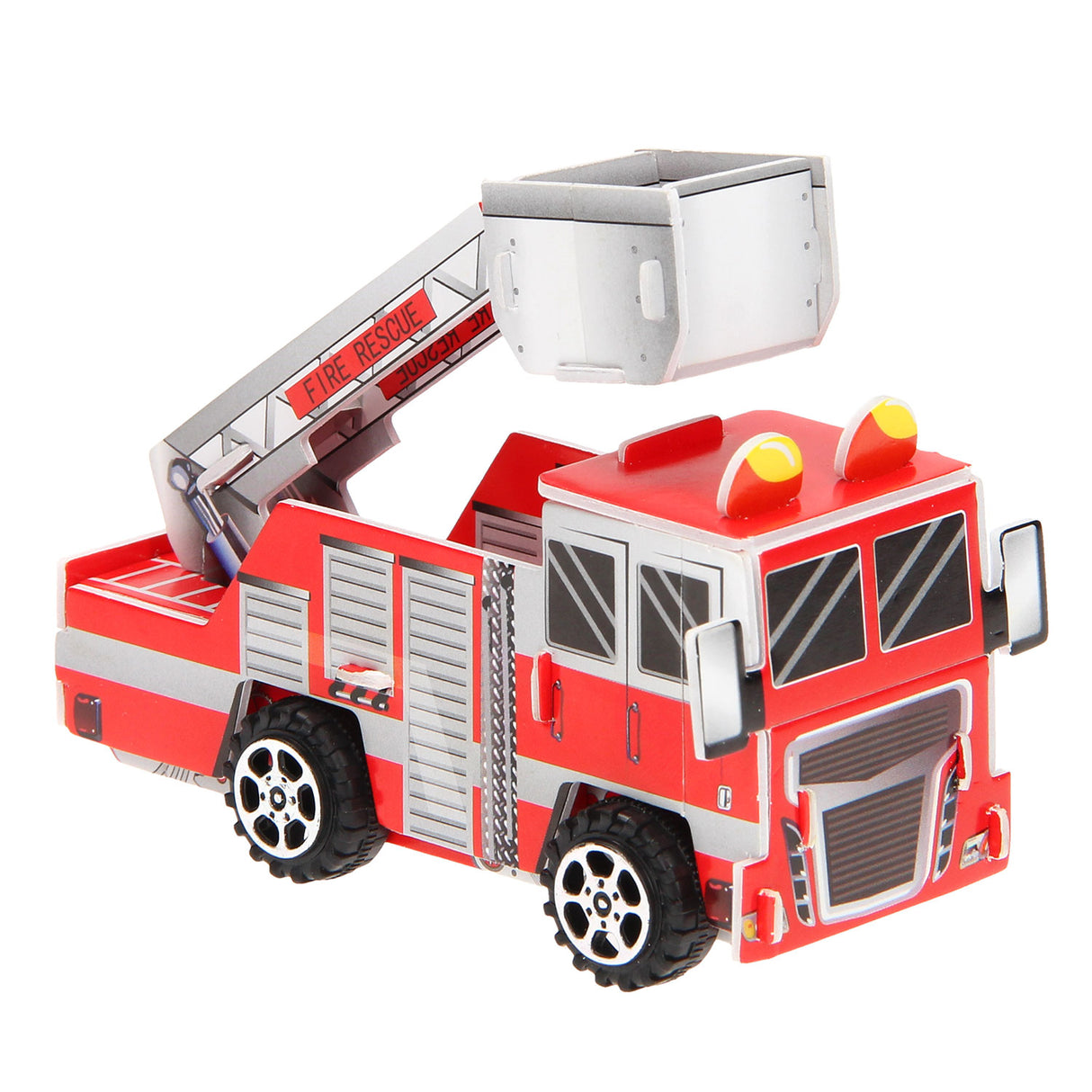 Camion de pompiers de puzzle 3d