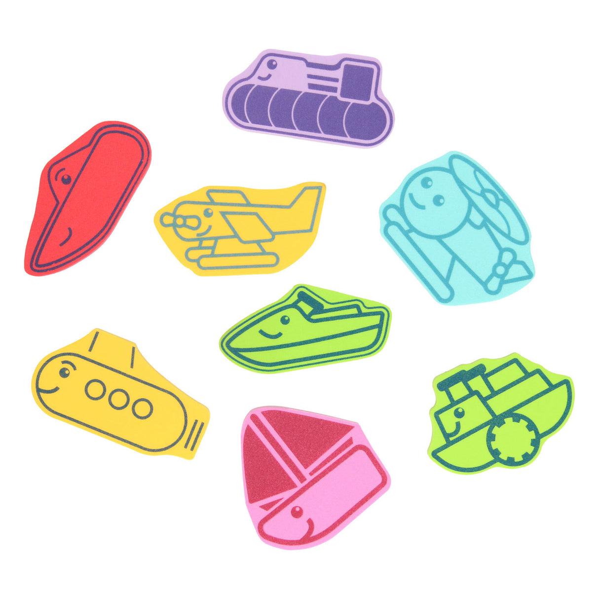 Bath toys foam, 8pcs.