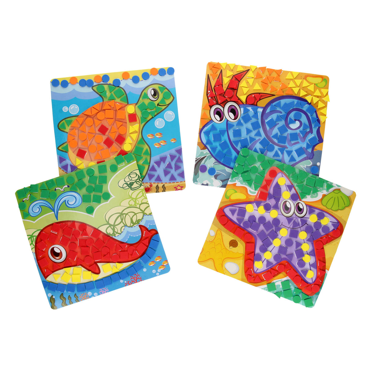Mosaic crafting sea animals