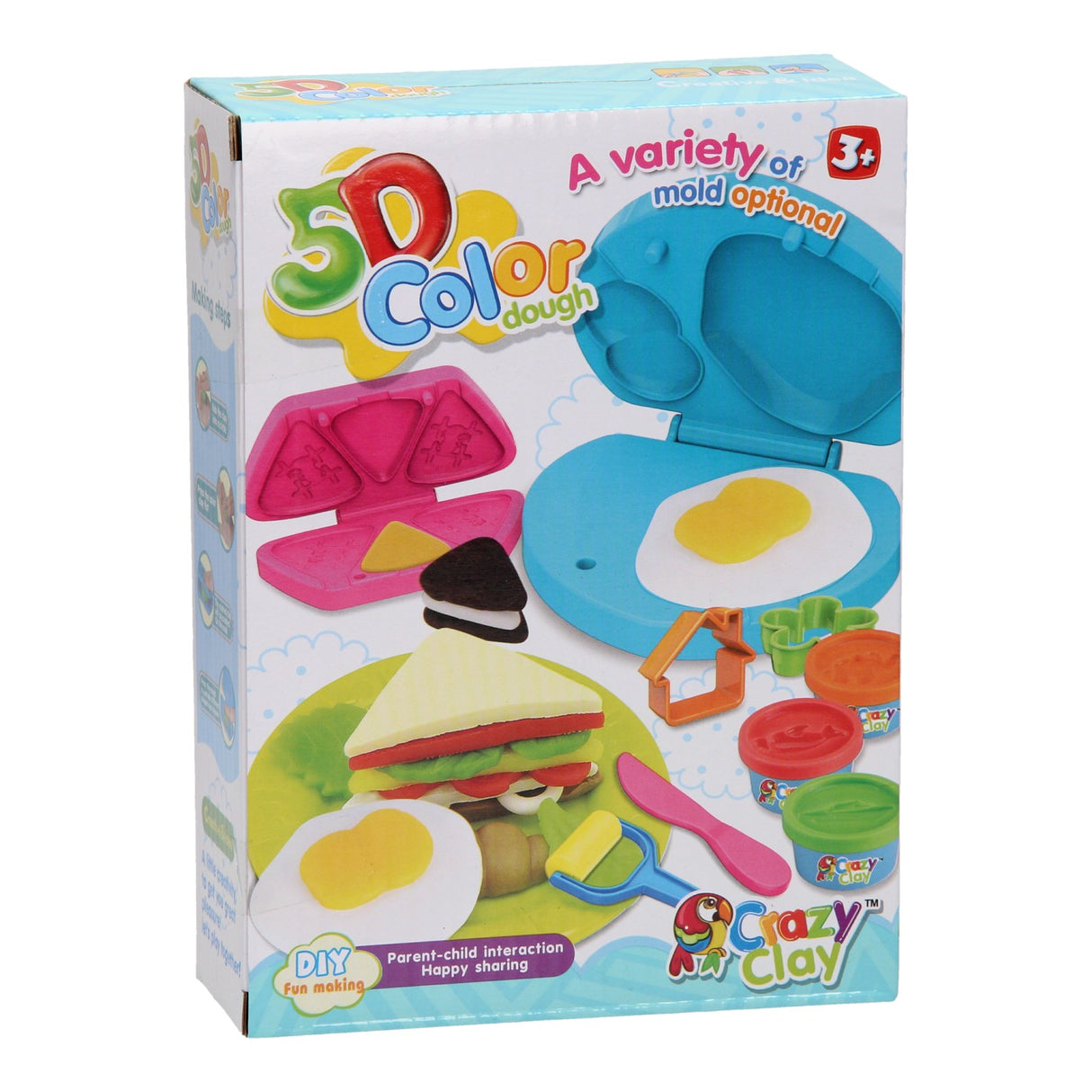 Clay set - breakfast - 4 clay pots - 10 pcs.