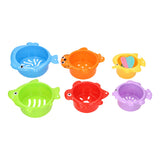 Pile de tasses de bain Animaux 6dlg.