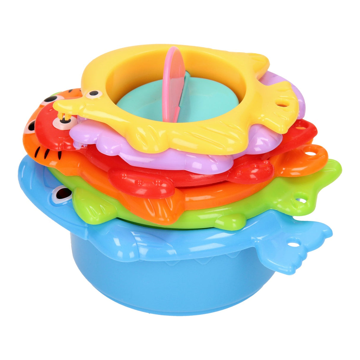 Pile de tasses de bain Animaux 6dlg.