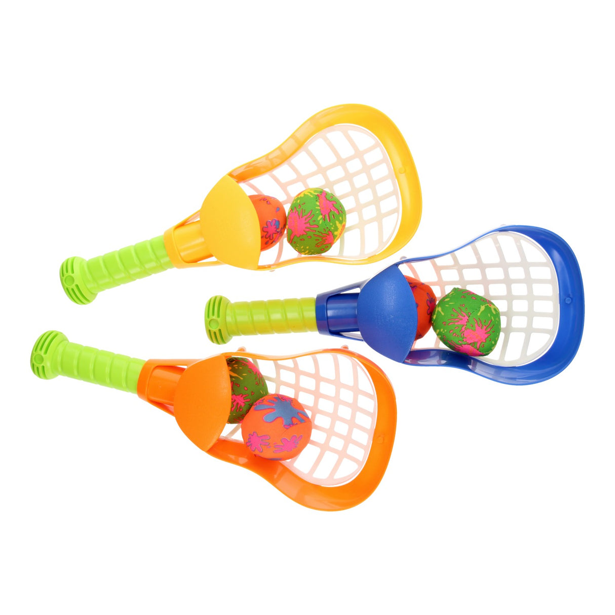 Catch racket with water balls