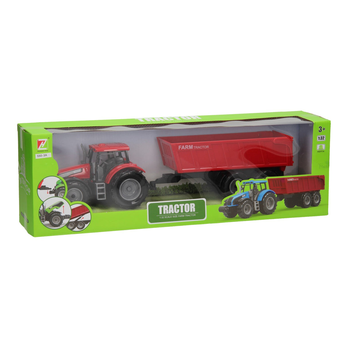 Tractor with trailer 1:32