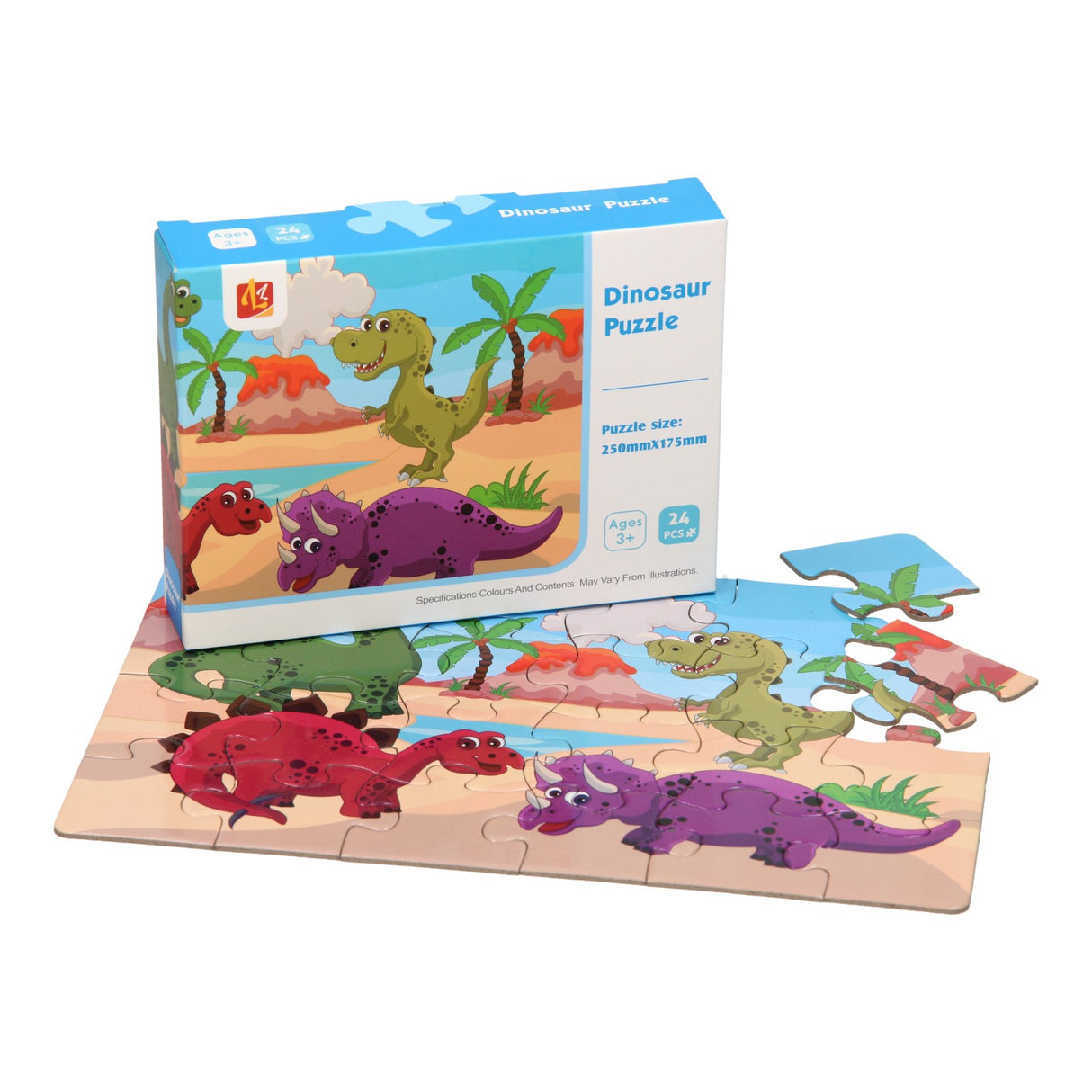 Puzzle dinosaurs, 24 pcs.
