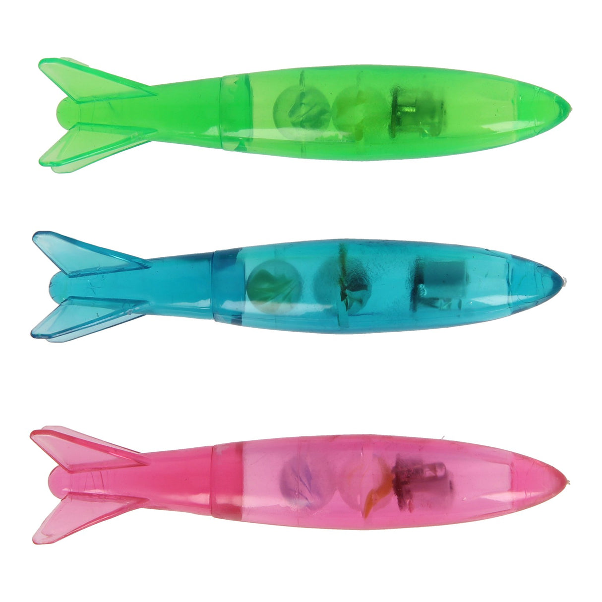 Diving torpedoes with light, 3 pcs.