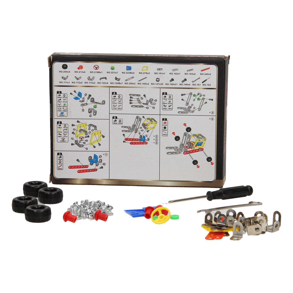 Forklift construction set, 88 pieces.