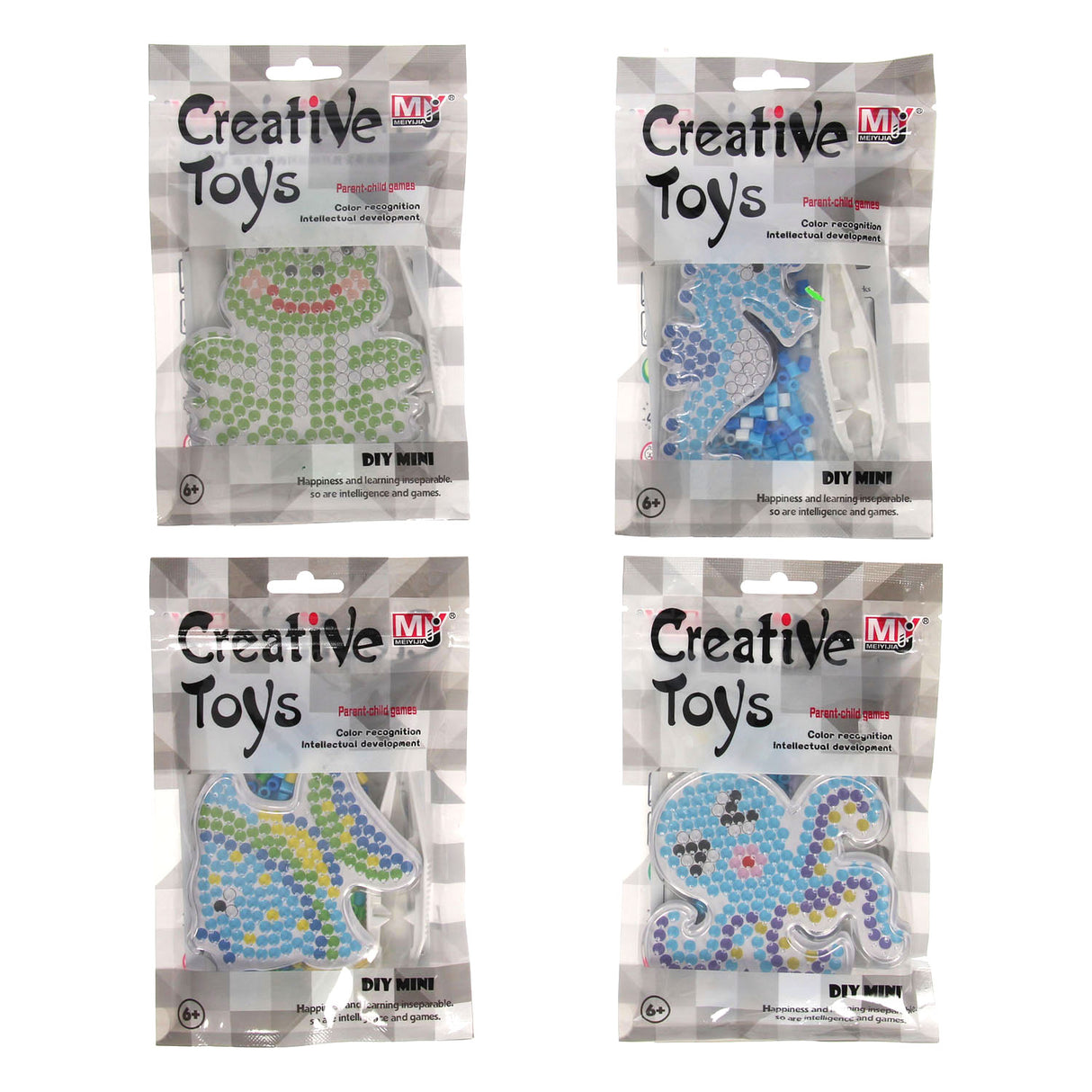 Iron-on bead set animals