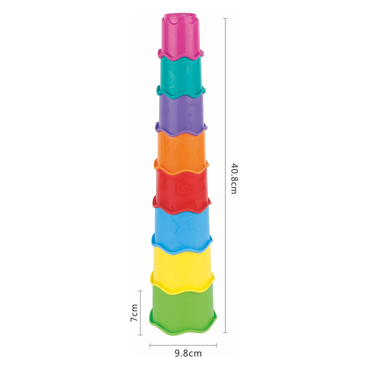 Stacking tower color, 8 pcs.