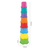 Stacking tower color, 8 pcs.