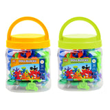 Animal shape construction set in storage box, 32 pcs.