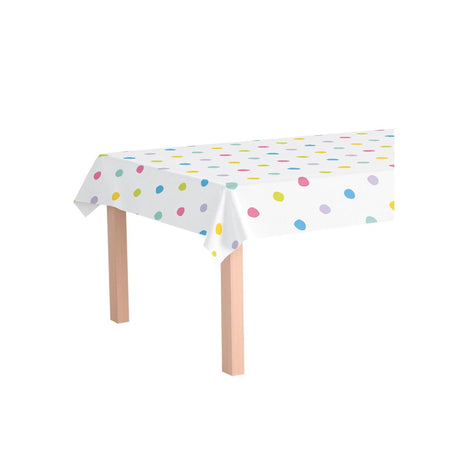 Paperdreams tafelkleed - party dots - pe polyetheen 137x274cm