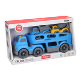 Lobbes Toys bv transporter work vehicles with sound - blue