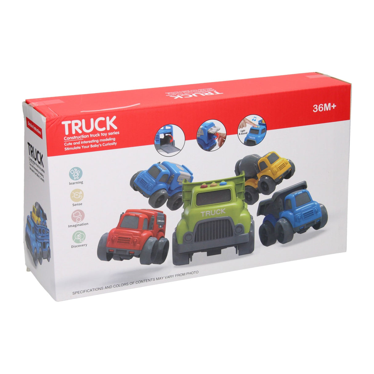 Lobbes Toys bv transporter work vehicles with sound - blue