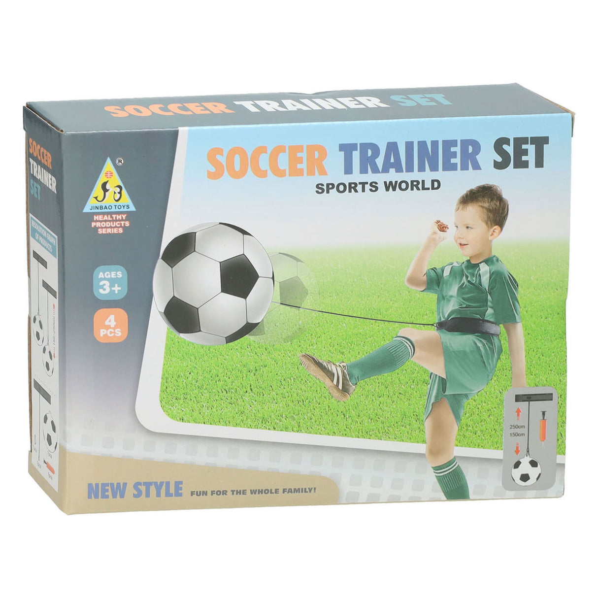 Voetbaltrainer aan koord