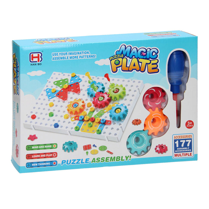 Magic plate screws gears, 177dlg.