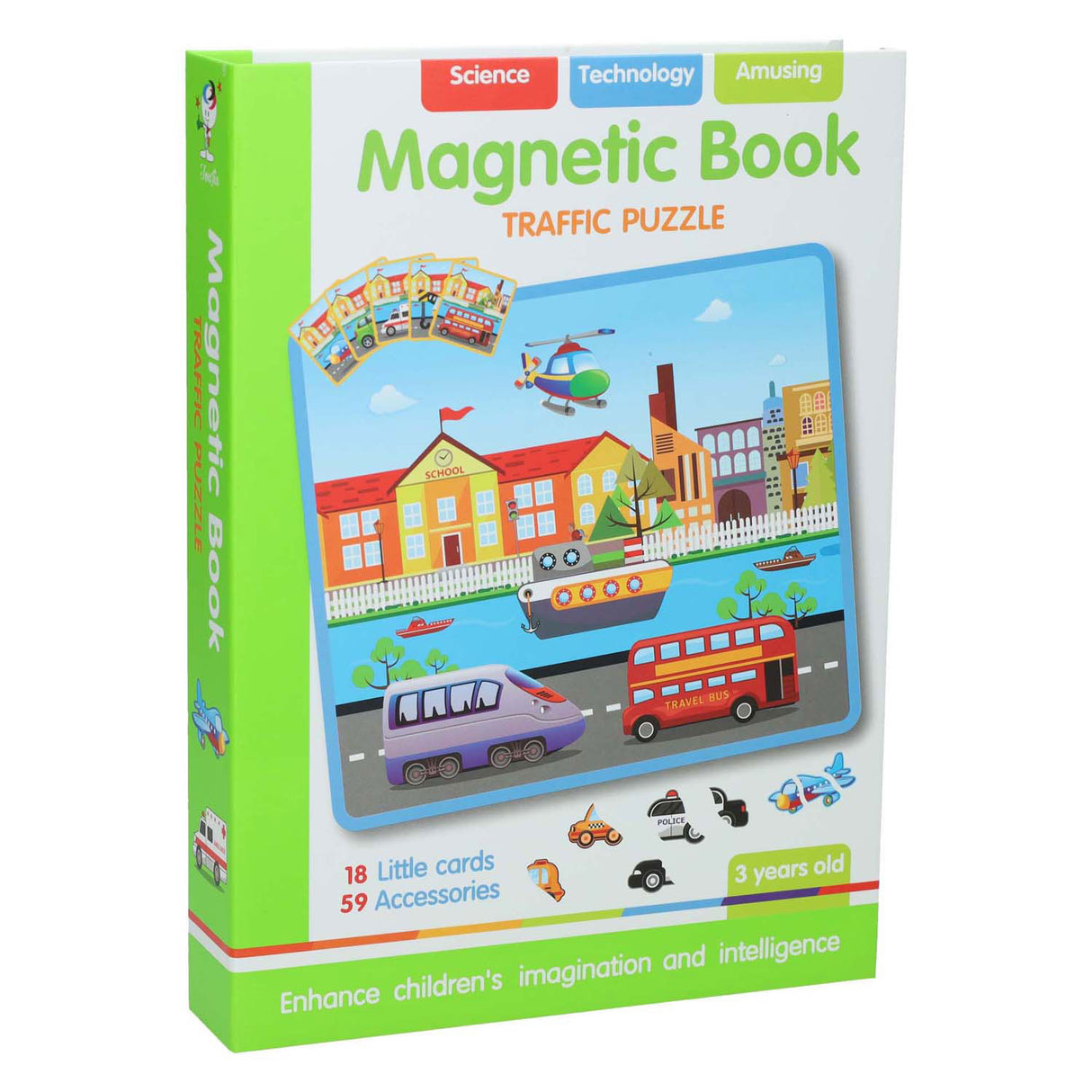 Magnetic suitcase city