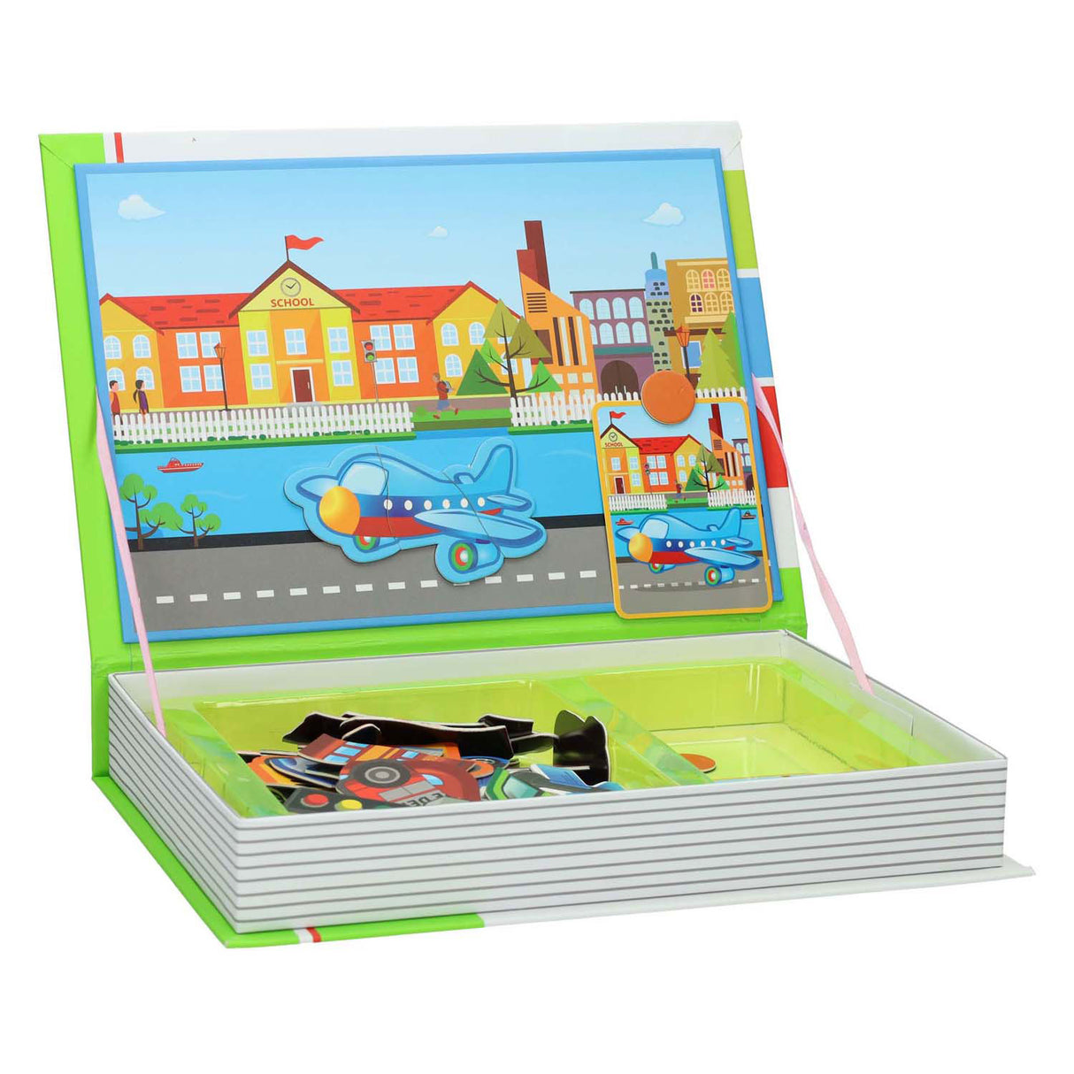 Magnetic suitcase city