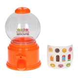 Candy machine with stickers