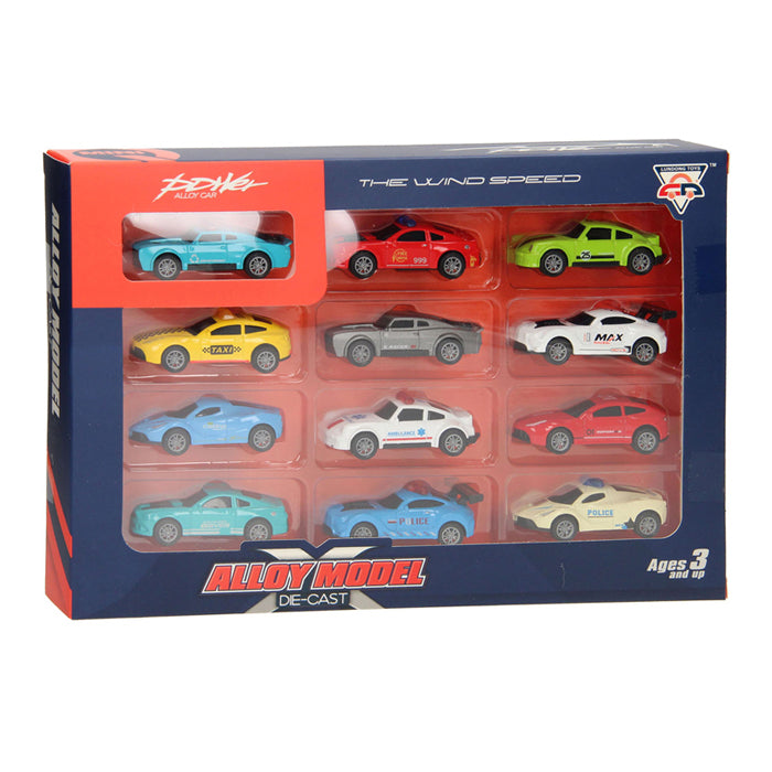 Die-cast auto's speelset, 12dlg.