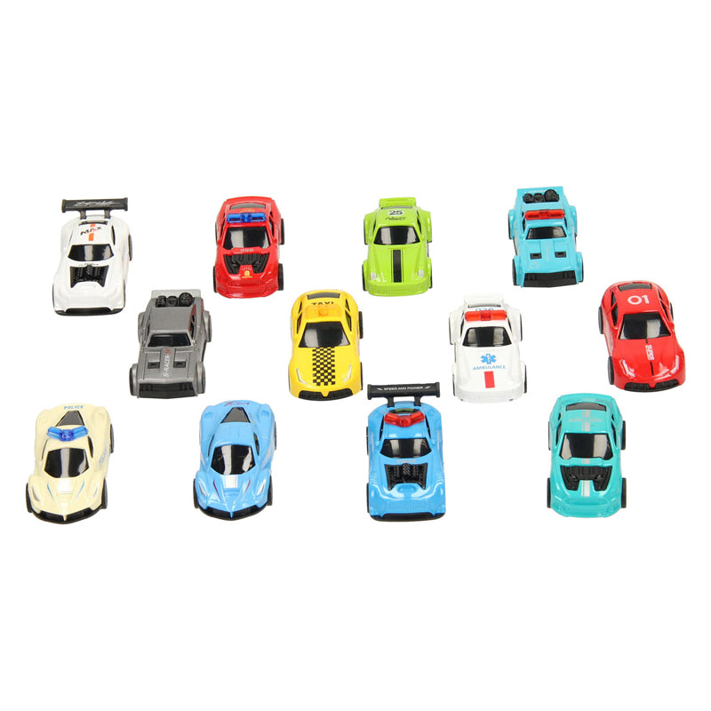 Die-cast auto's speelset, 12dlg.