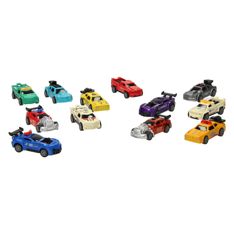 Die-cast Racing Autoen, 12 Stéck.