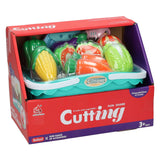 Cutting vegetables in shopping cart