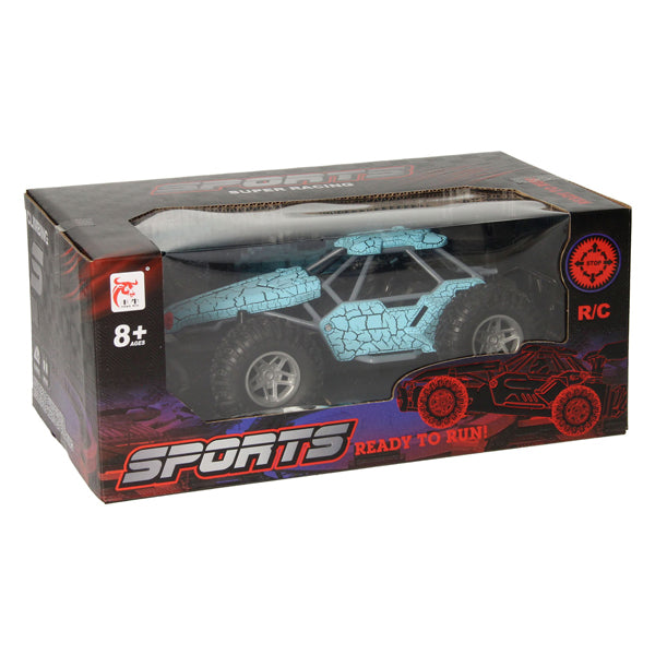 RC controlled car with smoke function - Blue