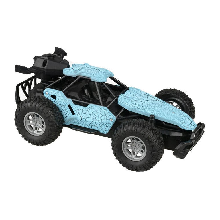 RC controlled car with smoke function - Blue