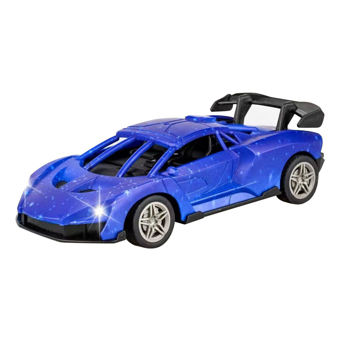 RC Racing Car Blue Black -kontrolliertes Auto