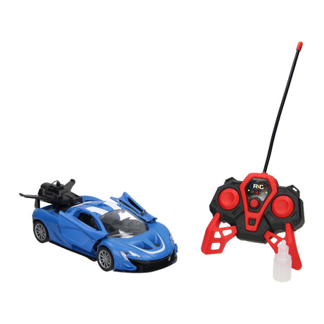 Lobbes rc sportwagen met stoomfunctie blauw