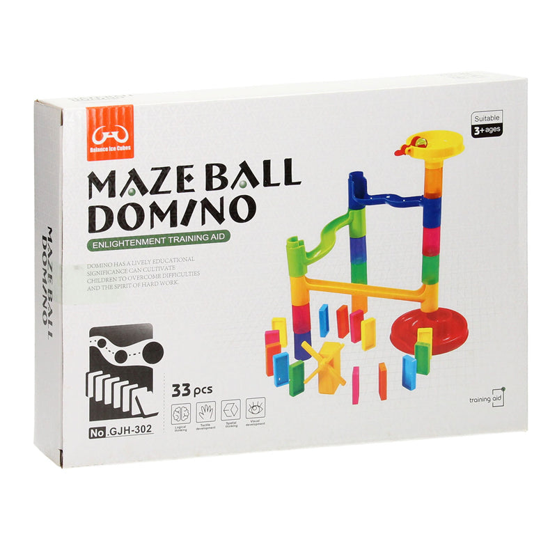 Marble track domino set, 33 pcs.