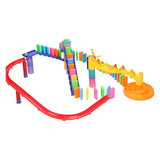 Marble track domino set, 121 pieces.
