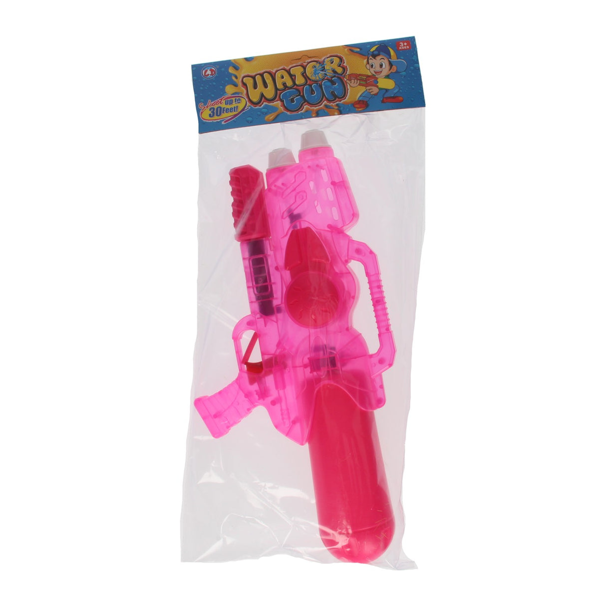 Waasser Pistoul transparent rosa, 47 cm